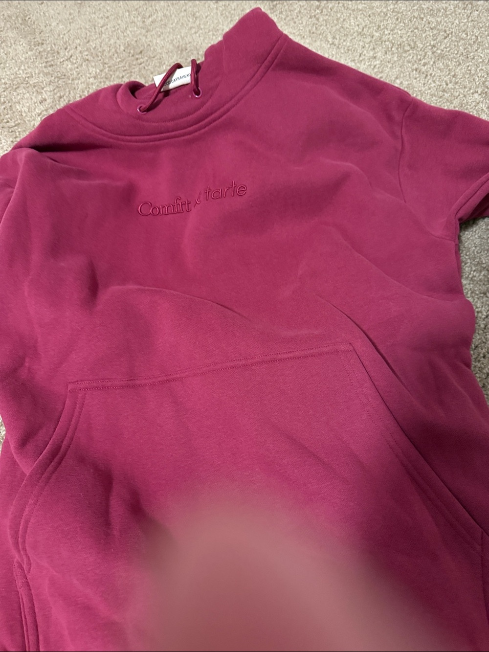 Comfort Tarte Women's Raspberry Cowl Pullover